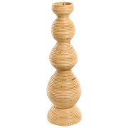 Vaso decorativo in rattan naturale intrecciato, 70 cm, arredamento per la casa in stile boho-rustico, per interni ed esterni