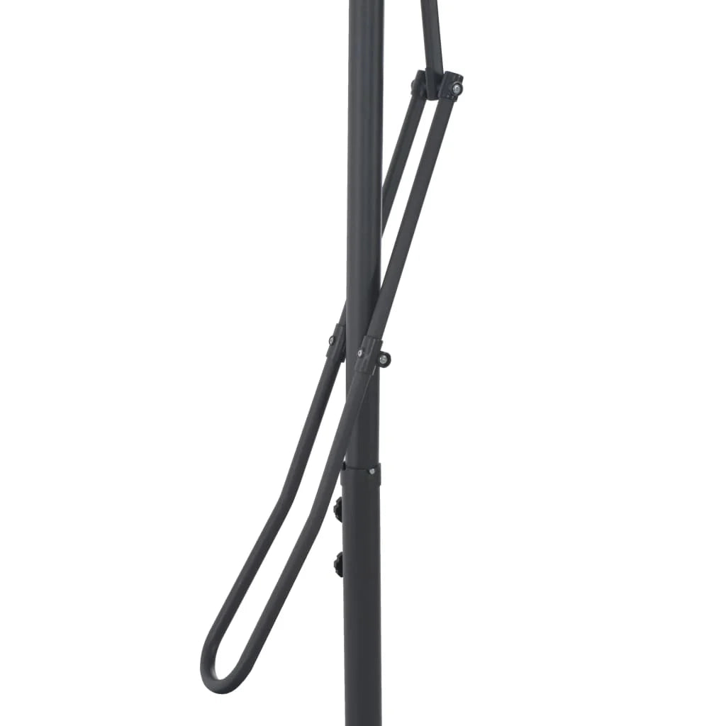 Ombrellone da esterno con palo in acciaio 250 x 250 cm antracite 02_0008187