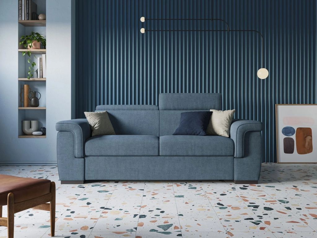 Giunone Divano letto mat. H18 240 cm (mat. 160x197 cm) nero