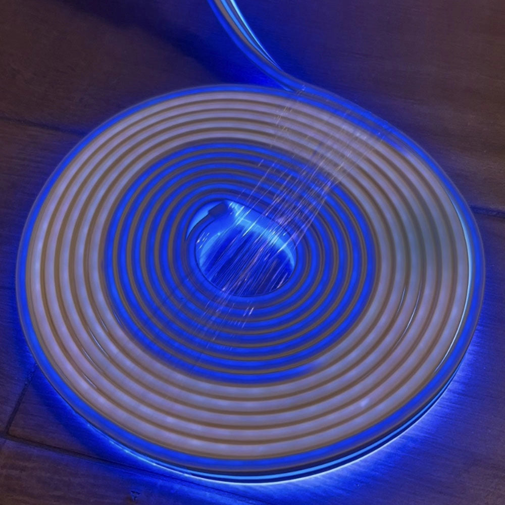Striscia led 5 metri flex effetto neon RGBIC tubo intelligente multicolor IP65 Smart google alexa balcone festa scudetto Napoli