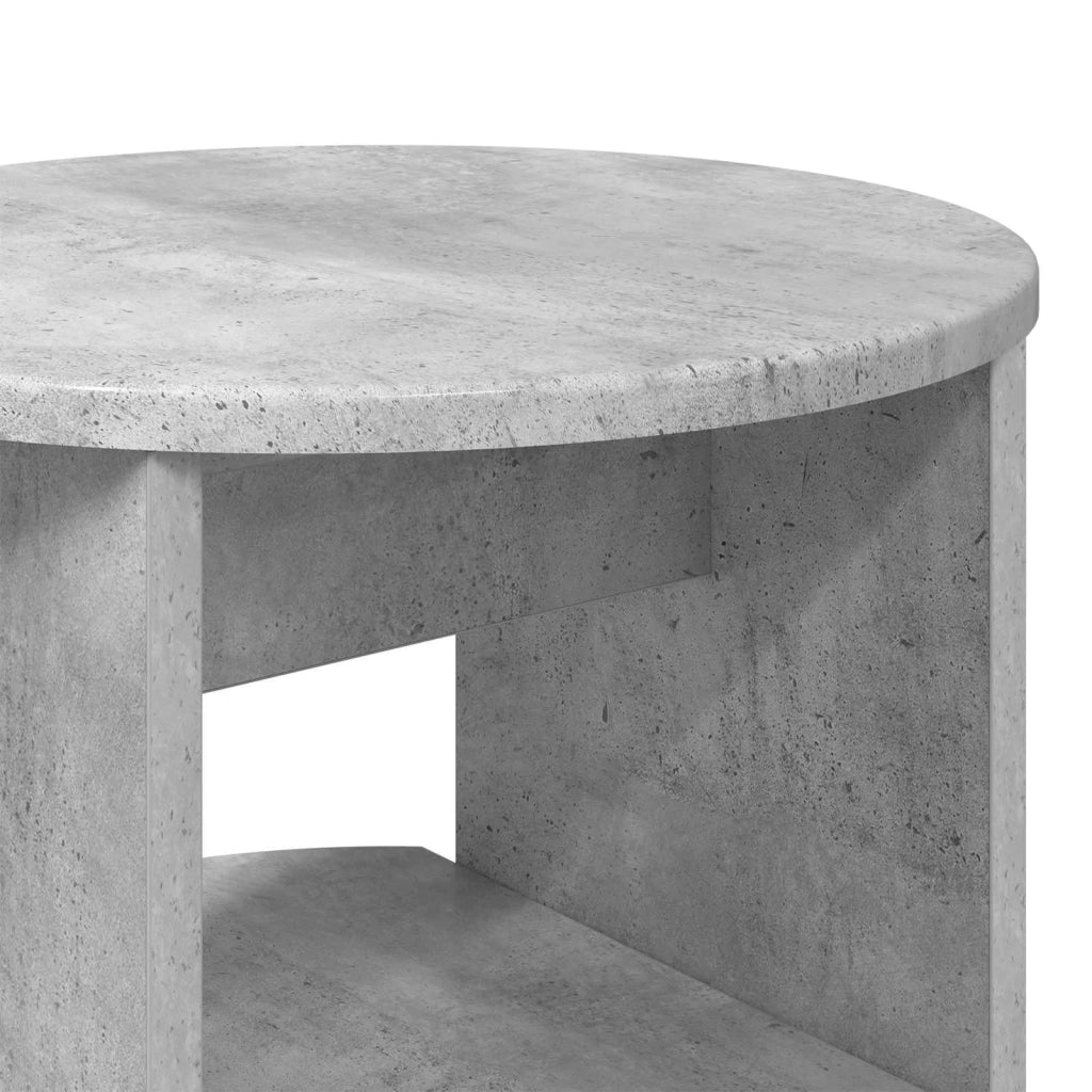 Mobile laterale | Tavolo laterale | Tavolino 2 pz Grigio Cemento ?40 x 50 cm