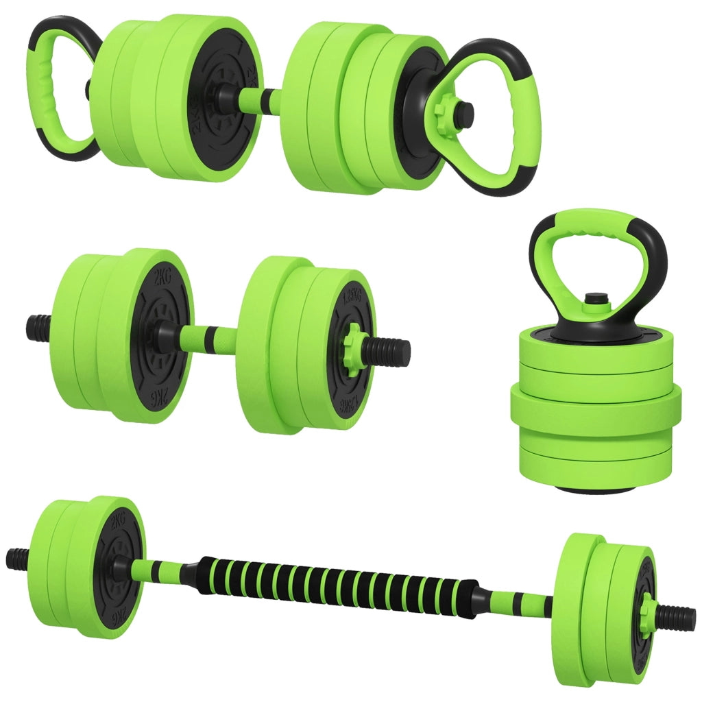 Set Pesi Palestra 4 in 1 40kg ¨C Xylo ¨C Kettlebell Manubri Bilanciere