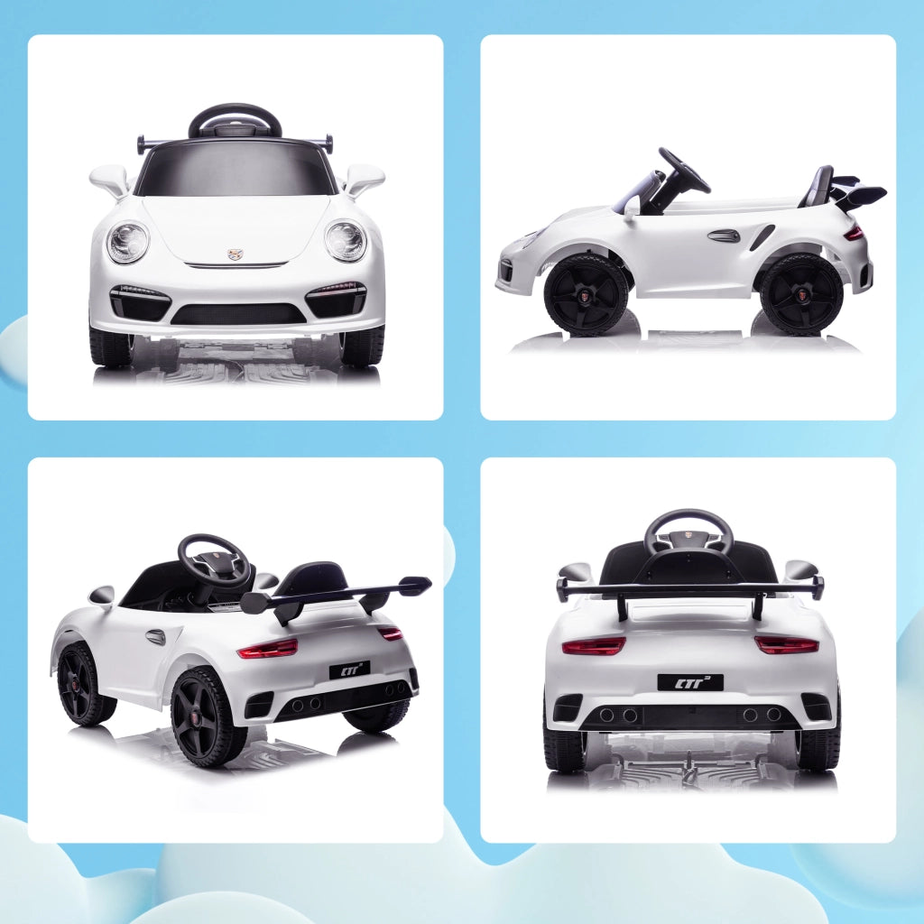Auto Elettrica per Bambini RUF CTR 3 ¨C zephmum ¨C Bianco