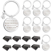 Sleutelhanger in argento per colleghi - 3x3cm - pratico e stile