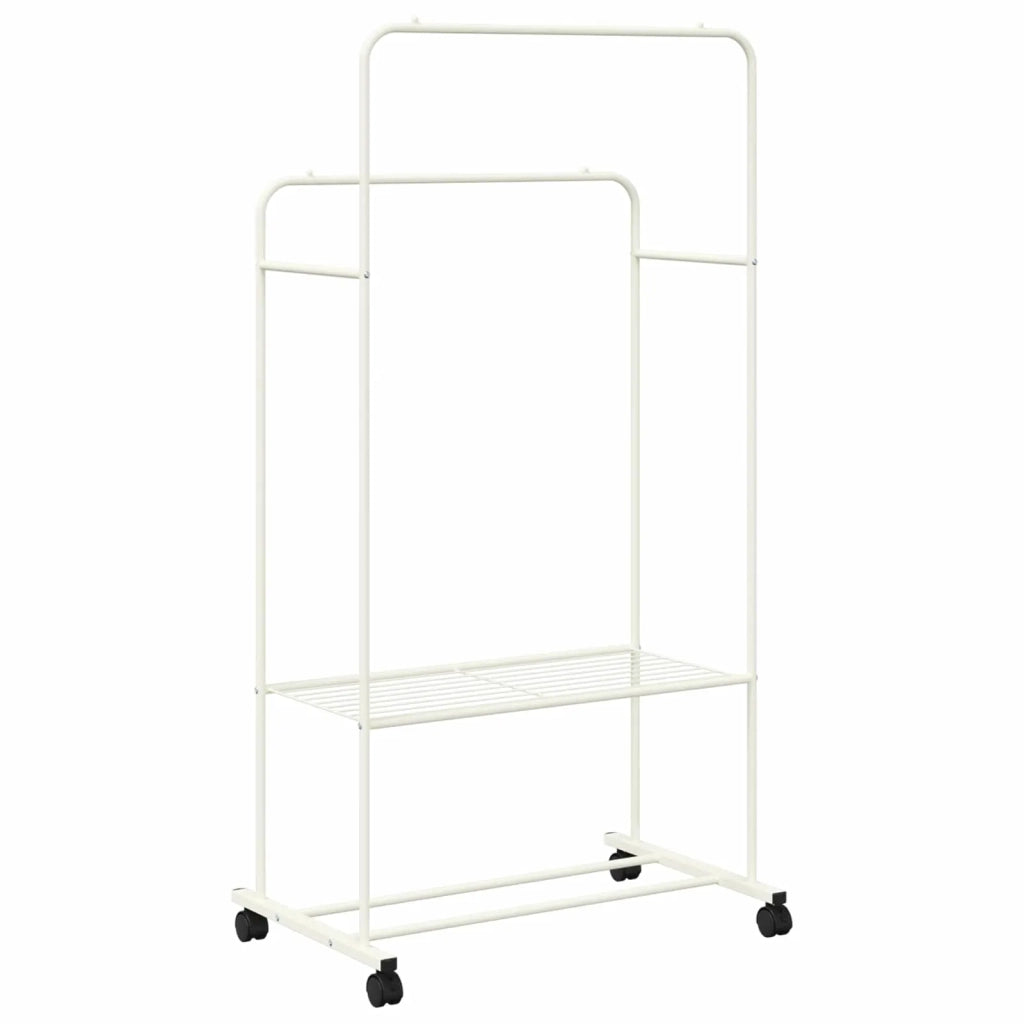Stendibiancheria con lo scaffale Bianco 80 x 53 x 156 cm CFW6642584