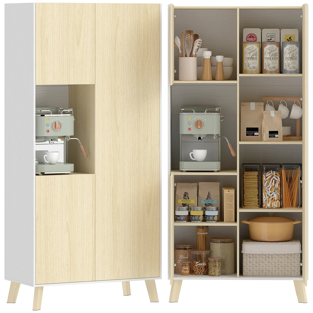 Mobile da cucina 170 cm ¨C Xylo ¨C Effetto legno naturale con ripiani regolabili