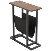 Tavolino da notte design moderno ¨C Minimal ¨C nero scuro, acciaio, 49x19x55 cm