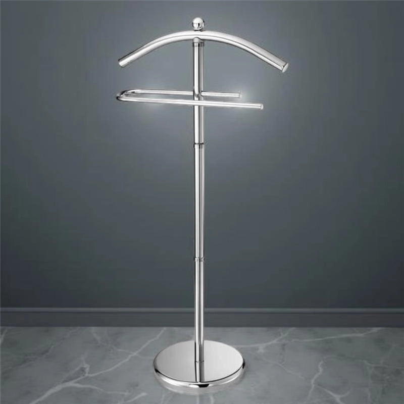 INDOSSATORE MONOSPALLA CON APPENDIABITI SILVER CROMATO 44 X 26 X H 110 CM