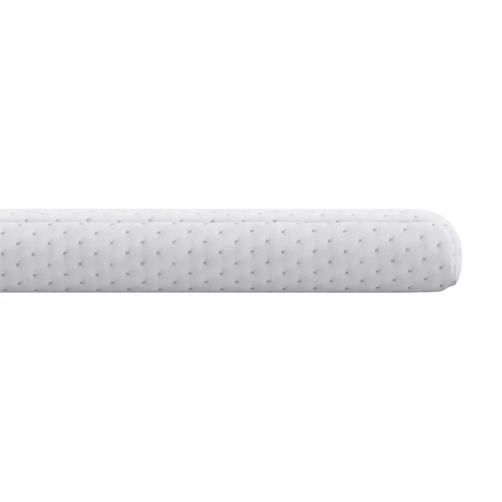 Topper per materasso-Materassino Bianco 100 x 200 cm Tessuto Jacquard 390478