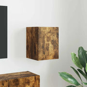 Mobile TV da parete-Mobile TV a Muro-Credenza TV Rovere fum¨¦ 30 x 31 x 40 cm