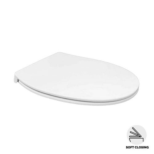 SEDILE KARLA IN ABS FLAT CON SOFT CLOSE- Bianco- RAK- pezzi 1