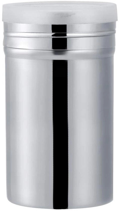 Shaker per polvere in acciaio inossidabile - miscelatore per cacao/zucchero - set di sifone antiscivolo - set di grattugiante per pepe/erbe - prodotto leggero - dimensioni L 6,8*12,7 cm - struzzo per erbe