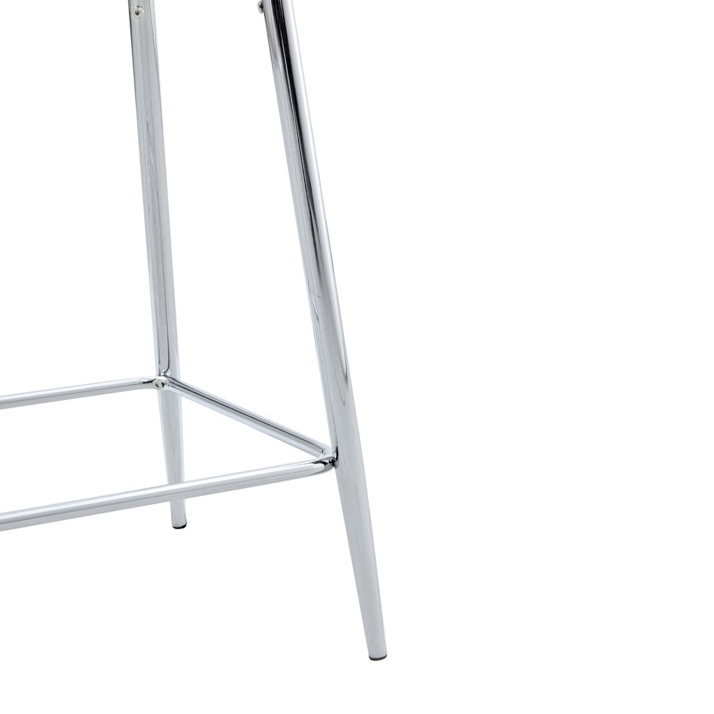 Set di 2 sgabelli da bar trasparenti con struttura in metallo argento/oro/nero, sedie dal design moderno per cucina, bar o sala da pranzo (solo sedie,