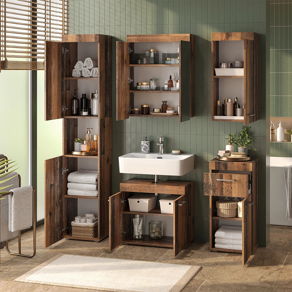 Vicco Armadio per il bagno Oldstyle 37 x 190 cm