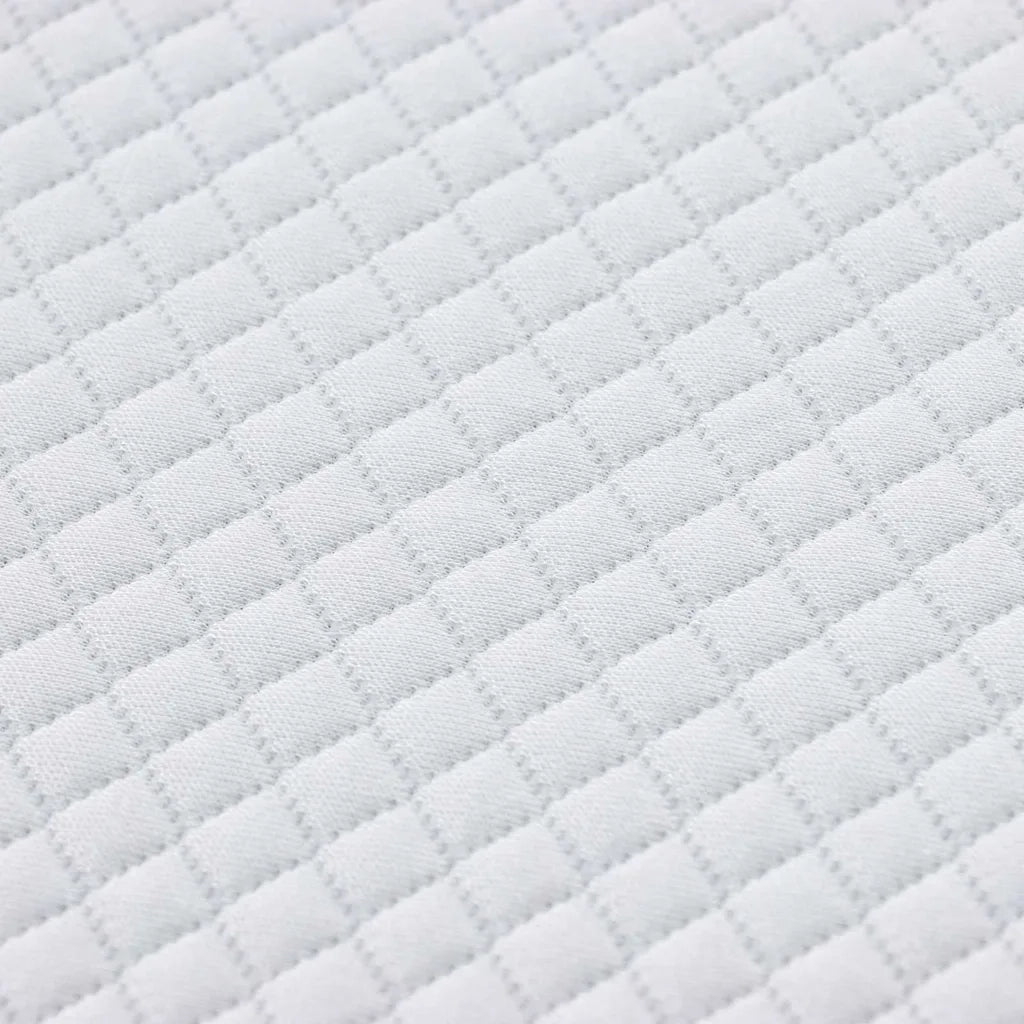 Topper per materasso-Materassino Bianco 100 x 200 cm Tessuto Jacquard 835193