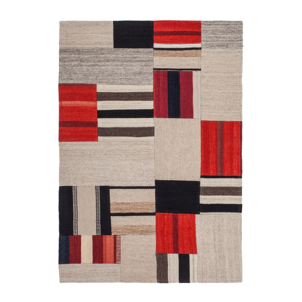 Tappeto Kilim Intenso 230 Patchwork in Lana e Cotone