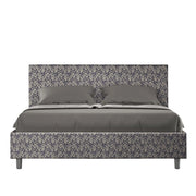 Letto Matrimoniale 160x190 cm con Rete Adele Era 09 Blu