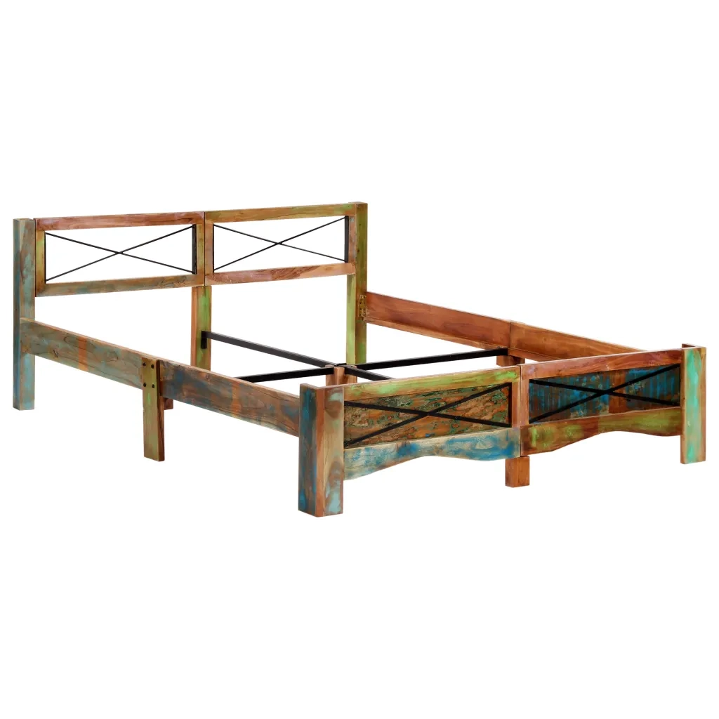 Giroletto senza Materasso in Legno di Recupero 160x200 cm 247667
