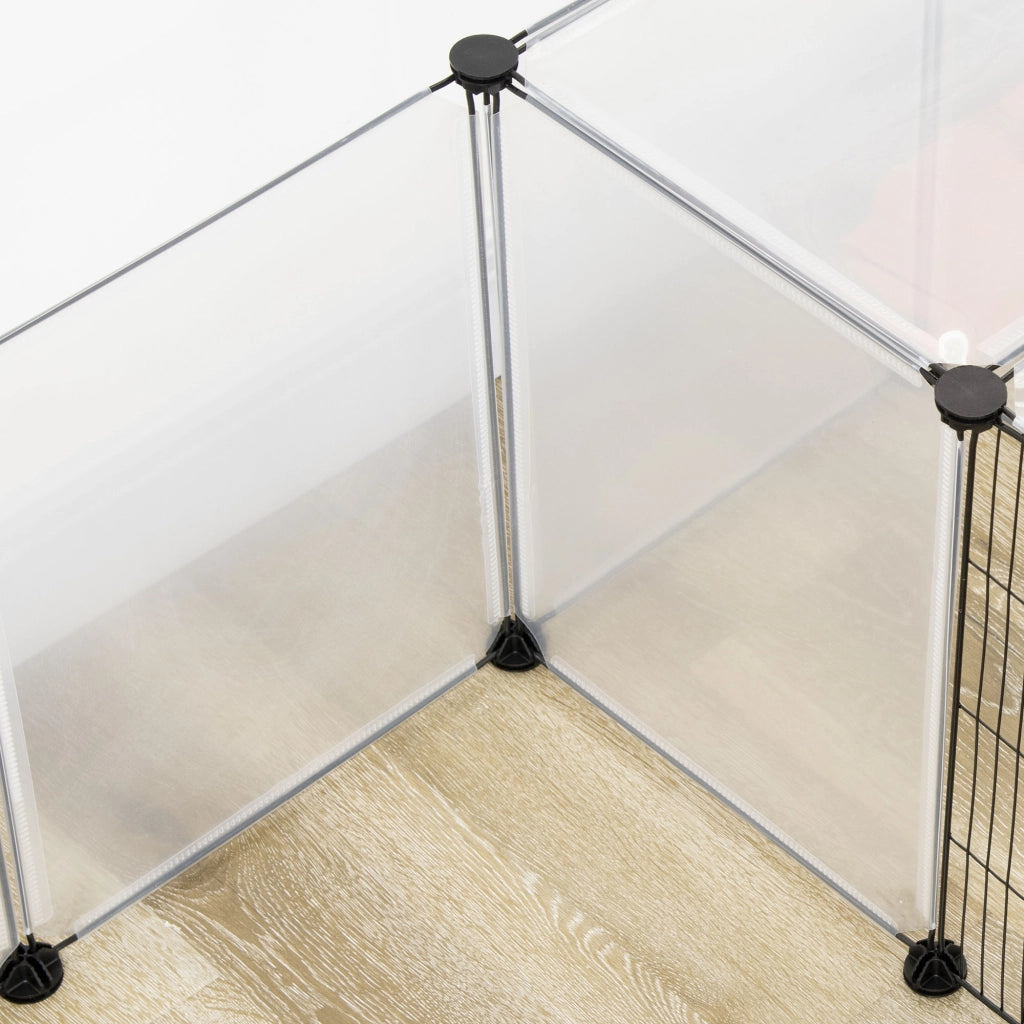 Recinto modulare per piccoli animali 20 pannelli ¨C Xylo ¨C 175x70x45 cm bianco