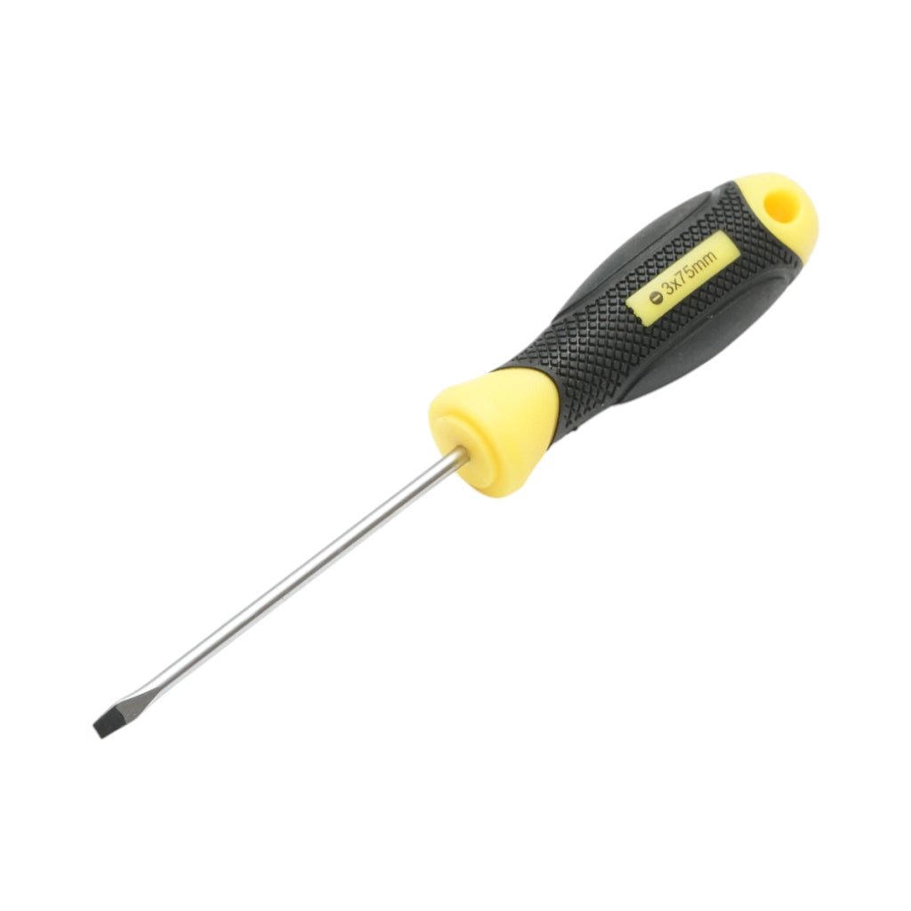 Cacciavite dritto Crownman 3x75mm con punta magnetica professionale Cr-V
