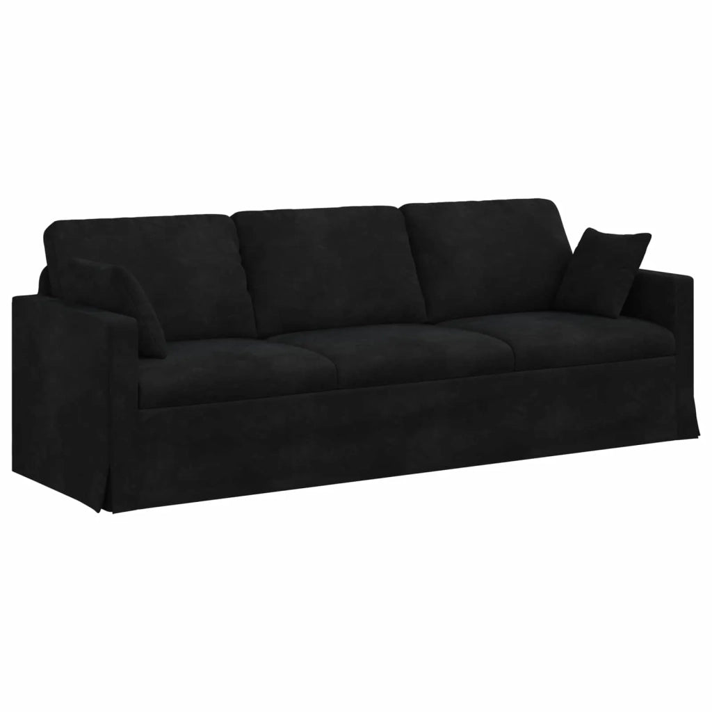 Set di divani 2 pcs Nero Velluto 3407631