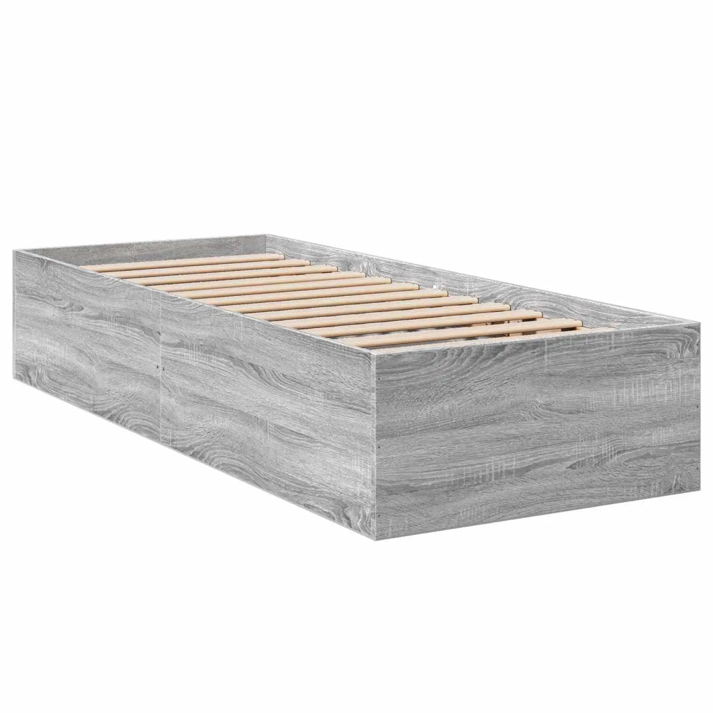 Struttura letto a pavimento Sonoma grigio 80 x 200 cm 3429545