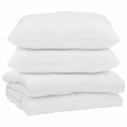 Piumone | Duvet con cuscino 3 pz Bianco Microfibra