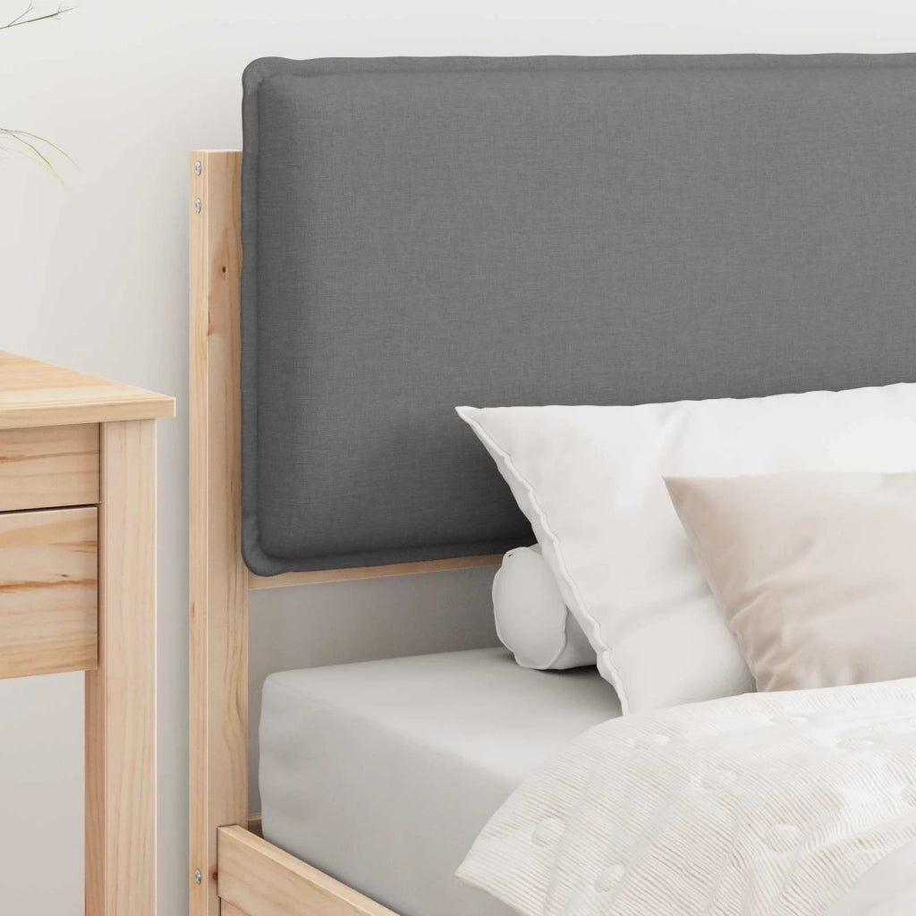 Letto con Testiera Rivestita Grigio chiaro 90 x 200 cm 877584