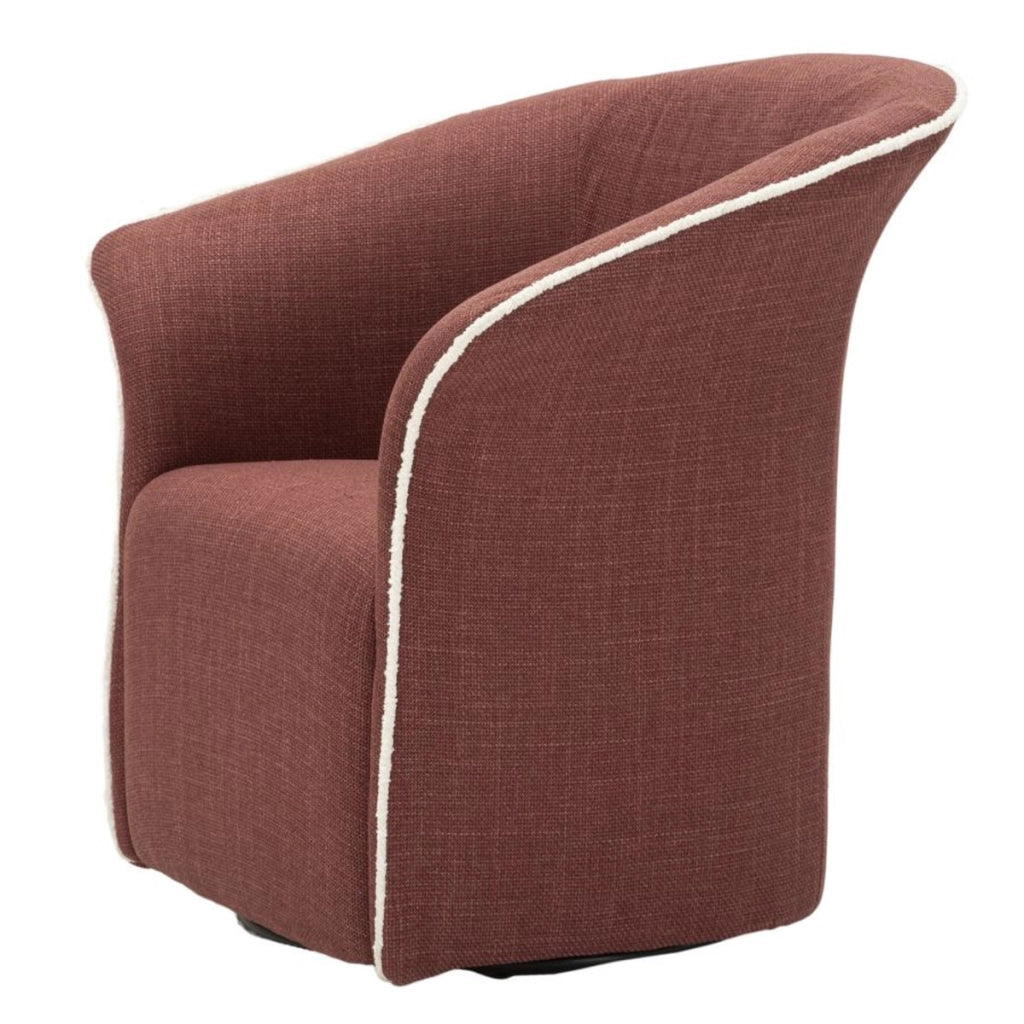 Poltrona VKH713, Bordeaux, Metallo, 80x83,5x66 cm