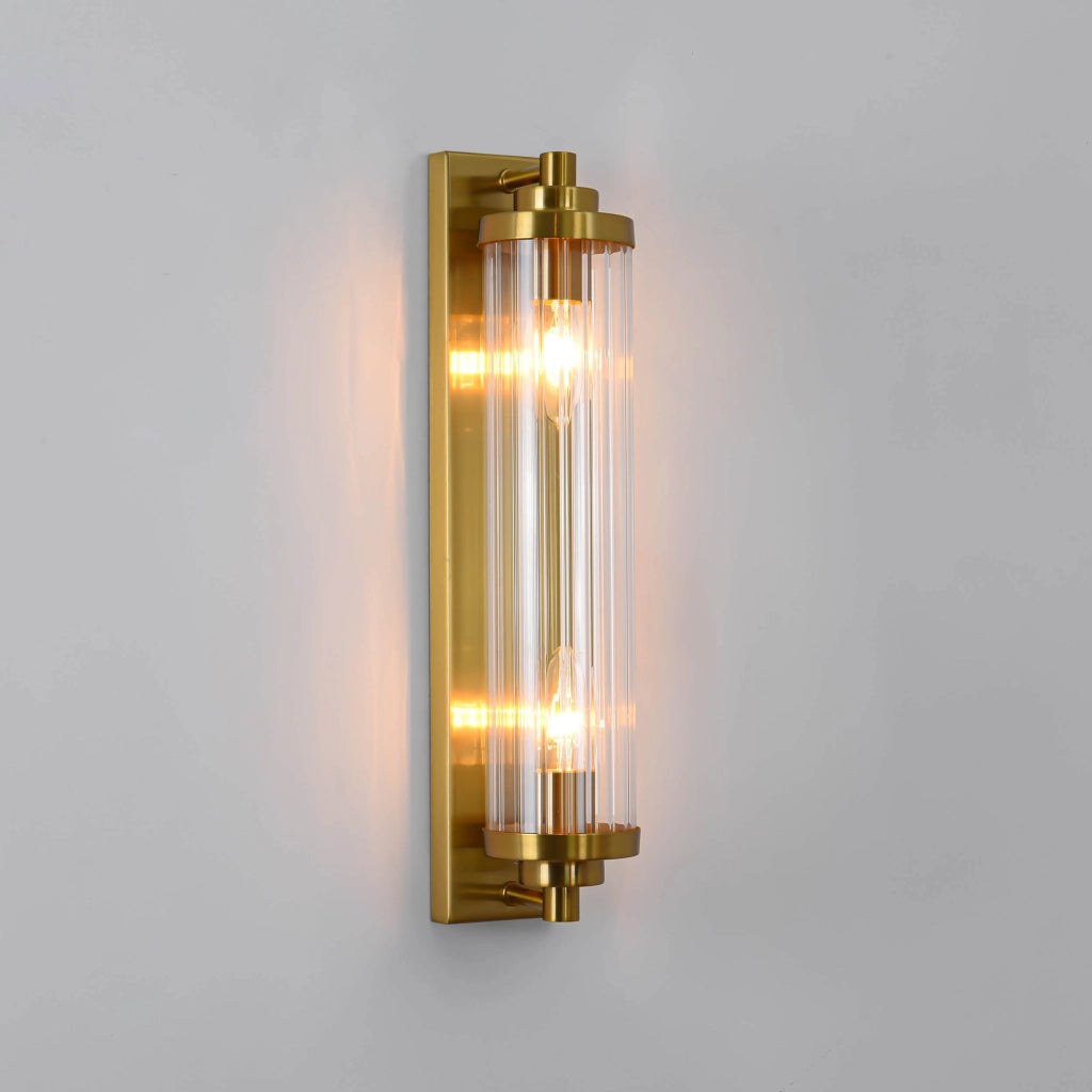 Applique Lorenzo oro 2xE14 vetro metallo Light Prestige