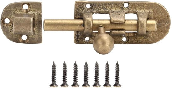 Ferramenta di Chiusura e Slittamento in Ottone Vintage