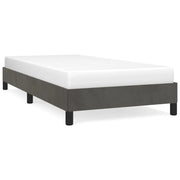 Letto singolo | Letto per adulti | Giroletto senza Materasso Grigio Scuro 90x200 cm Velluto