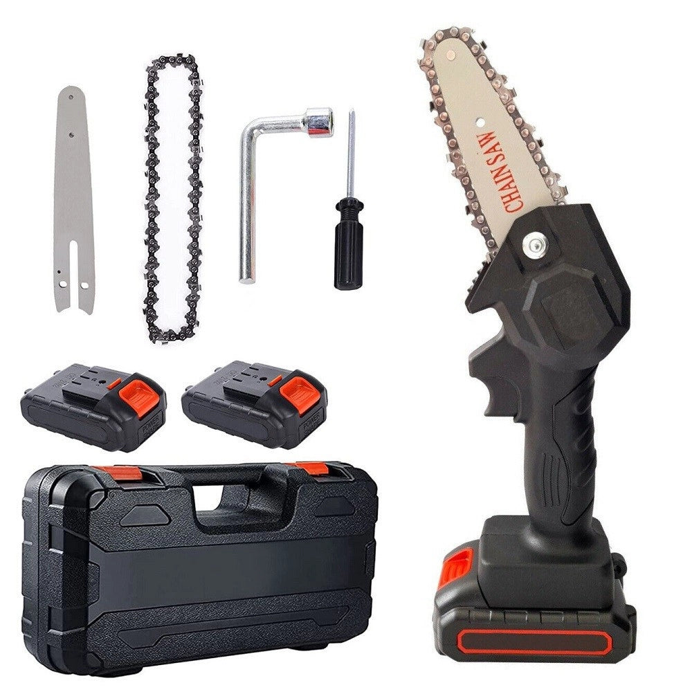 Trade Shop - Motosega Elettrica 48v Con Doppia Batteria Motosega Elettrica 6'' Per Tagliarami -