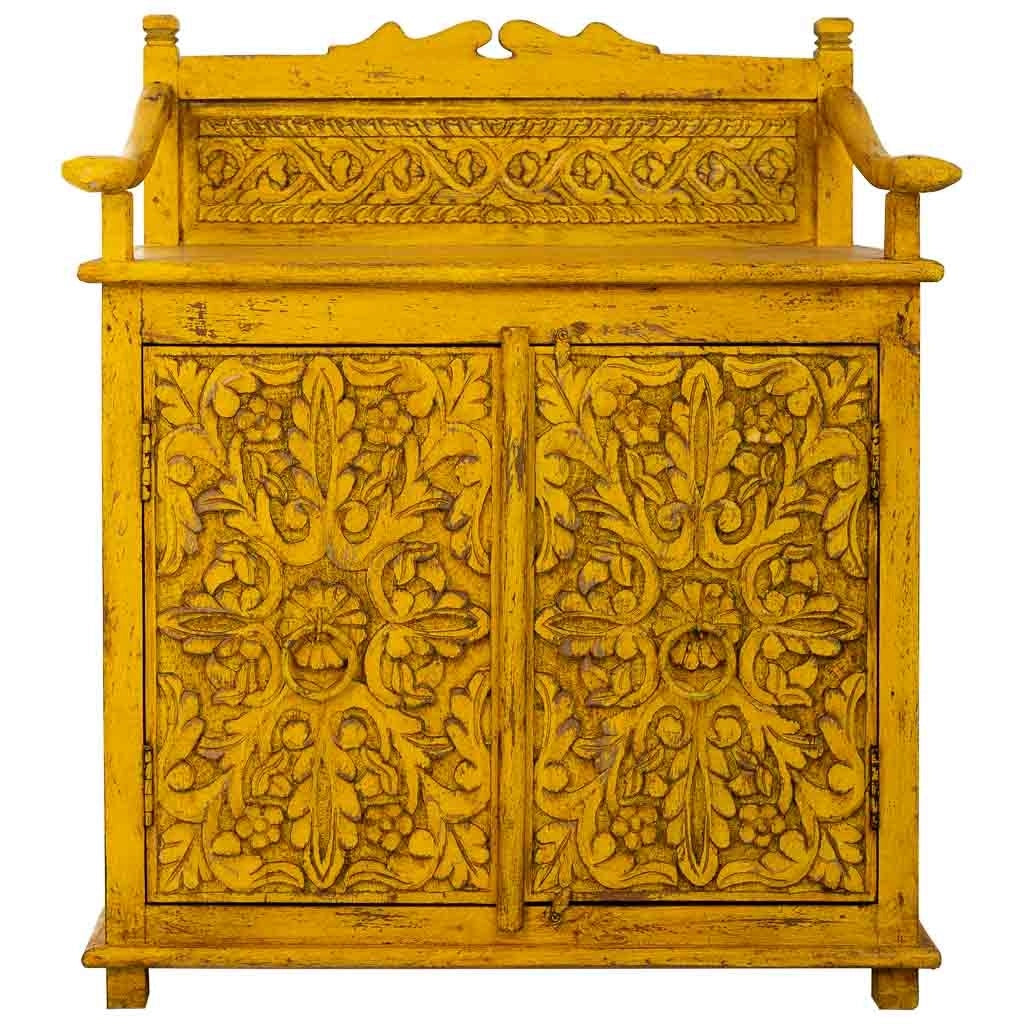Credenza in legno giallo 70x42x85