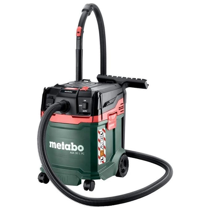 Metabo ASA 30 L PC Aspirapolvere a cilindro Secco e bagnato 30 L 1200 W 78 dB colore Nero Verde Rosso