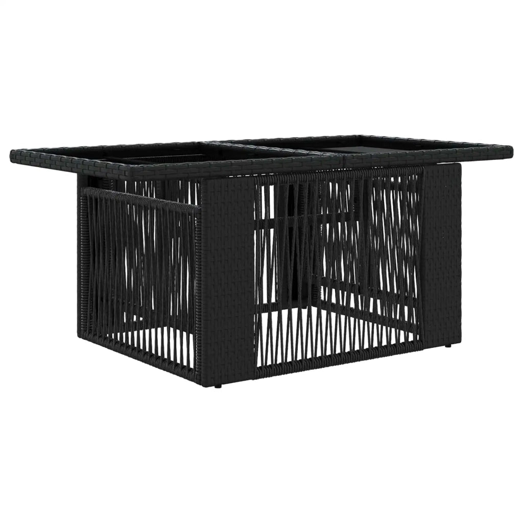 Set Divano da Giardino 8 pz Nero e Bianco Crema polyrattan 3436621