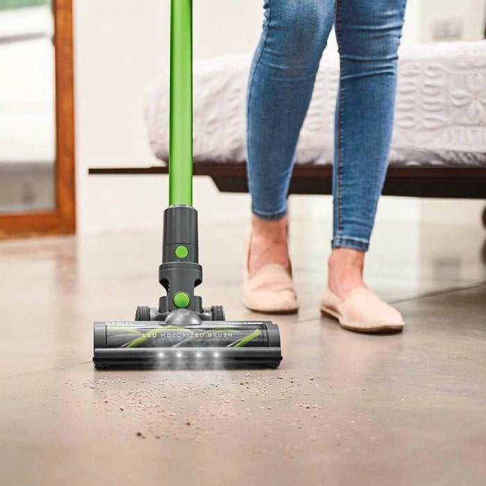Polti PBEU0120 Forzaspira D-Power SR500 Aspirapolvere a bastone 2 in 1 senza sacchetto motore digitale brushless filtro EPA 0,6 L autonomia 40 min 84 dB colore Verde
