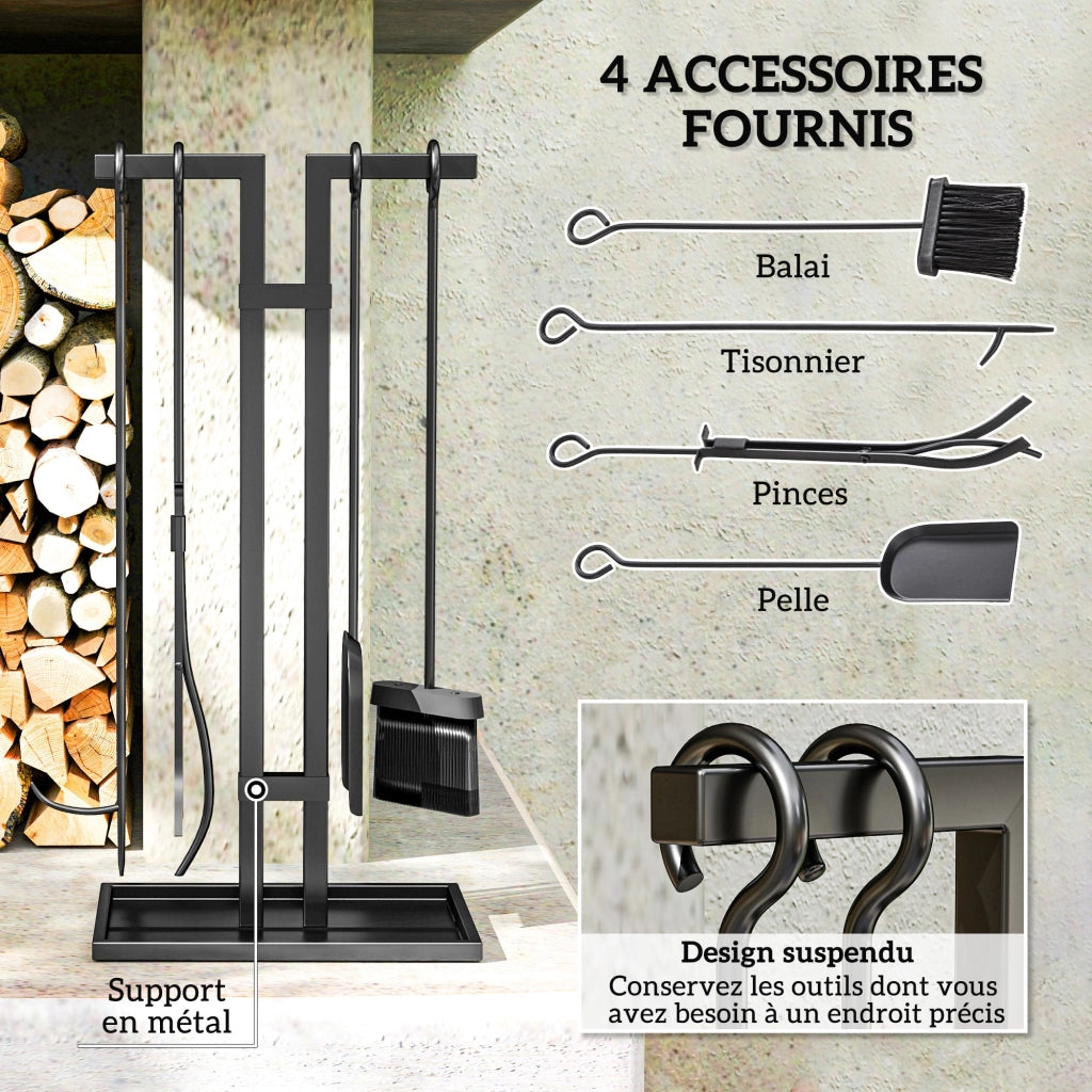 Set Camino 5 Pezzi ¨C Zephmum ¨C Metallo Nero