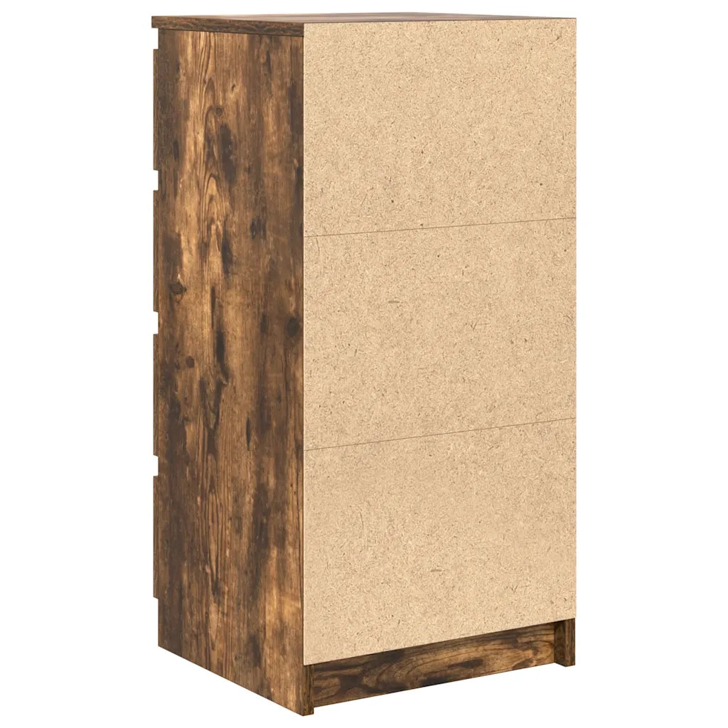 Credenza Rovere Fumo 37,5x35x76 cm in Legno Multistrato 861755