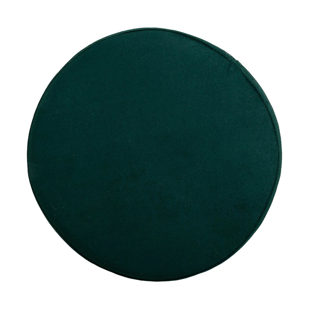 Sgabello in legno rivestito verde 30x24h