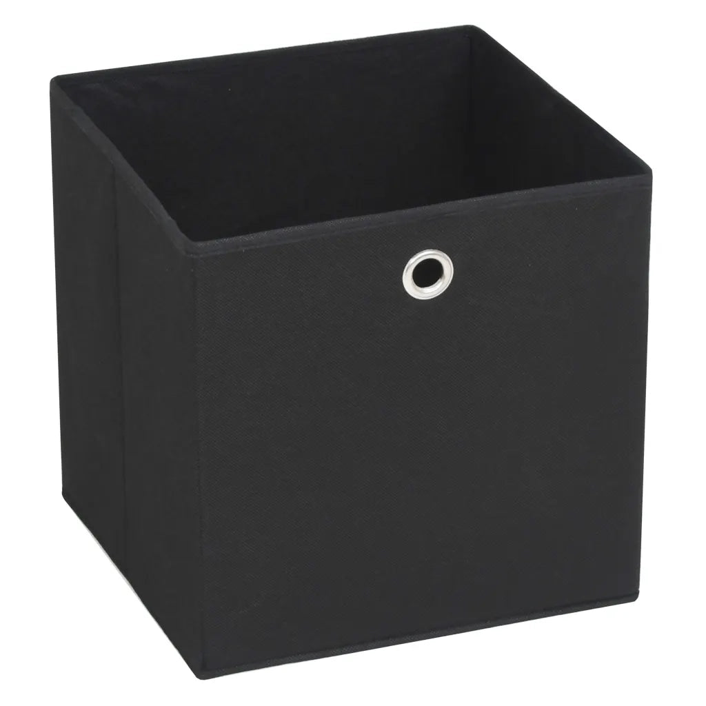 Contenitori 10 pz in Tessuto non Tessuto 32x32x32 cm Nero CFW3996163
