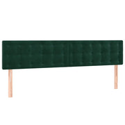 Testiera | Testata Verde Scuro 160x5x78/88 cm in Velluto