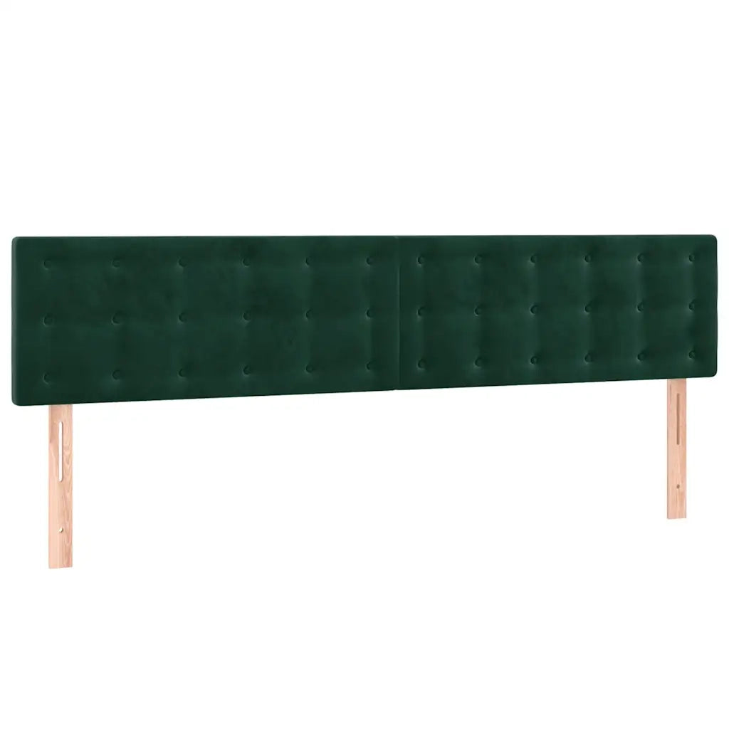 Testiera | Testata Verde Scuro 160x5x78/88 cm in Velluto