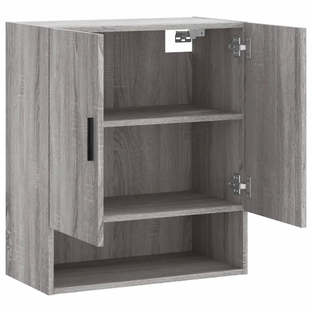 Armadietto a Muro | Mobile a Parete Grigio Sonoma 60x31x70cm in Legno Multistrato