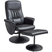 Poltrona Relax con Poggiapiedi ¨C Minimal ¨C Grigio Scuro Tessuto
