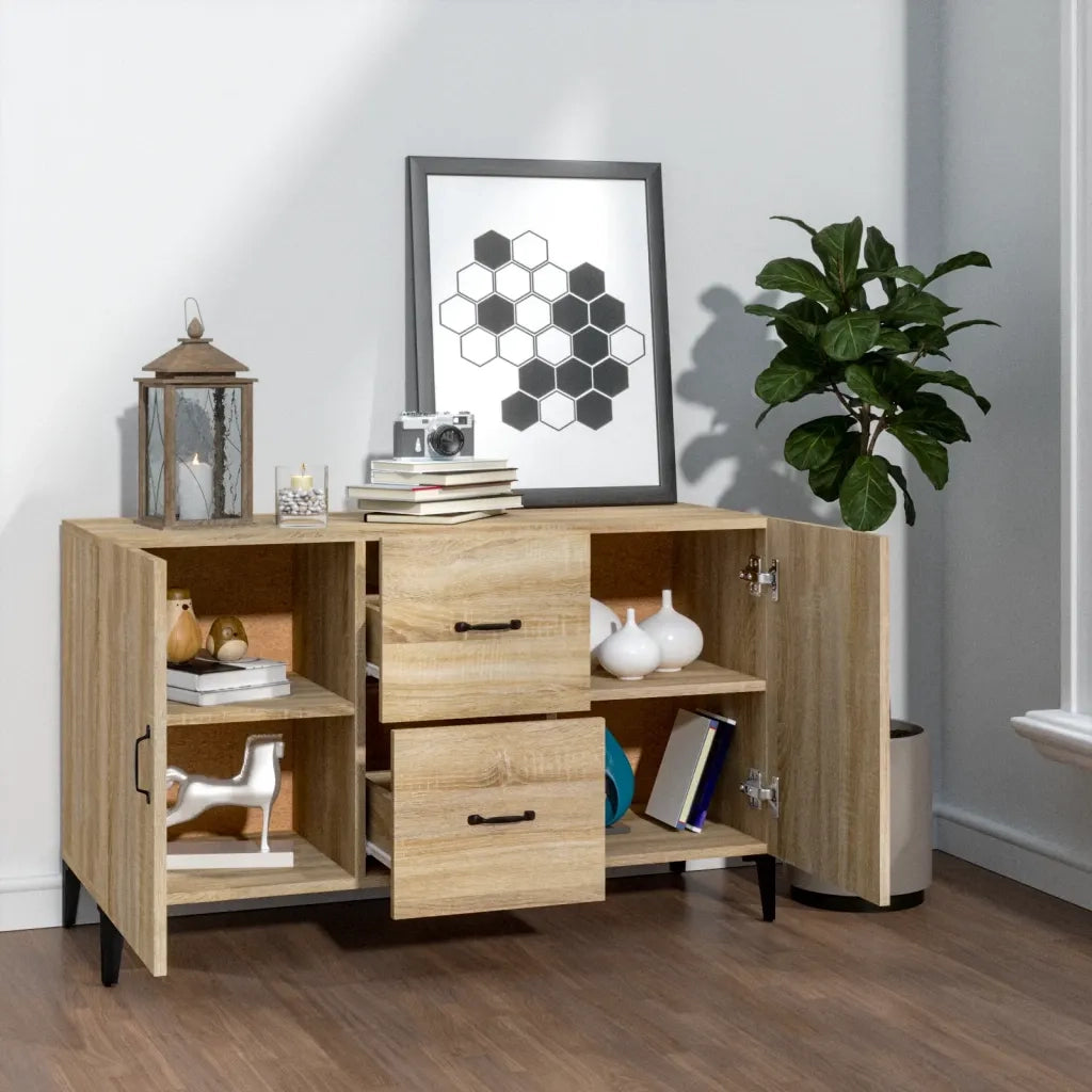 Credenza-Buffet-Armadio da cucina Rovere Sonoma 100x36x60 cm in Legno Multistrato 244933