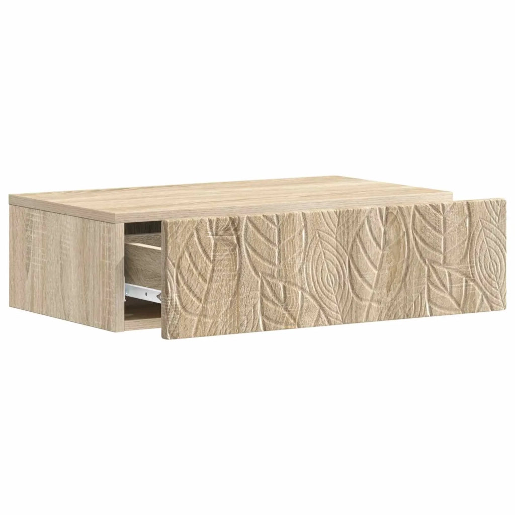 Tavolino da Parete Laterale | Tavolo laterale | Tavolino Rovere Sonoma 59 x 34,5 x 17 cm