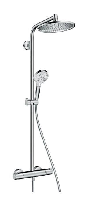 Hansgrohe 27267000 Crometta S Colonna Doccia Termostatica Soffione 240 mm Doccetta 2 Getti colore Cromo