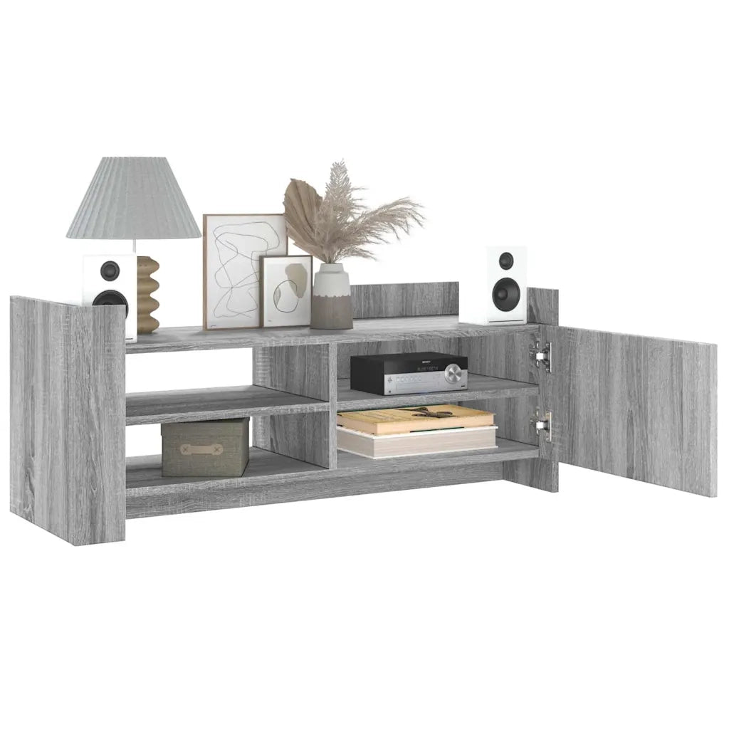 Mobile TV Grigio Sonoma 100x35x40 cm in Legno Multistrato 848379
