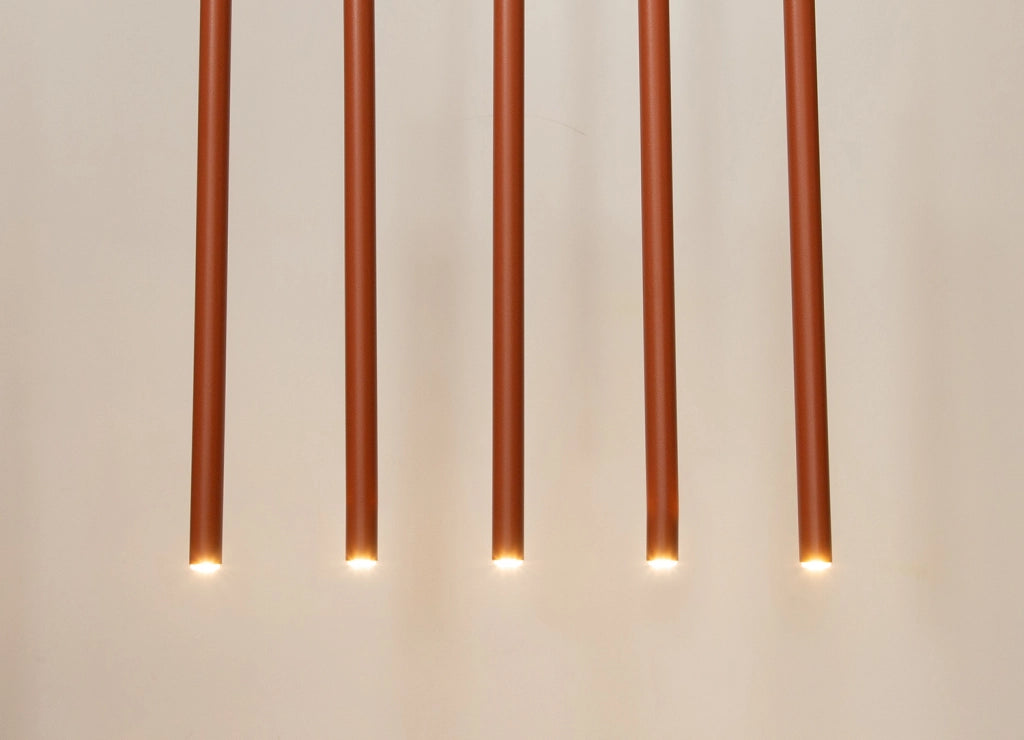 Sospensione moderna 5 luci mattone 60cm G9 Sigma Sopel